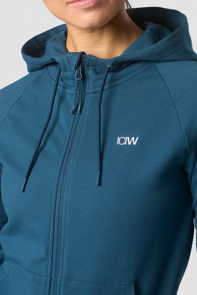 activity zip hoodie wmn teal