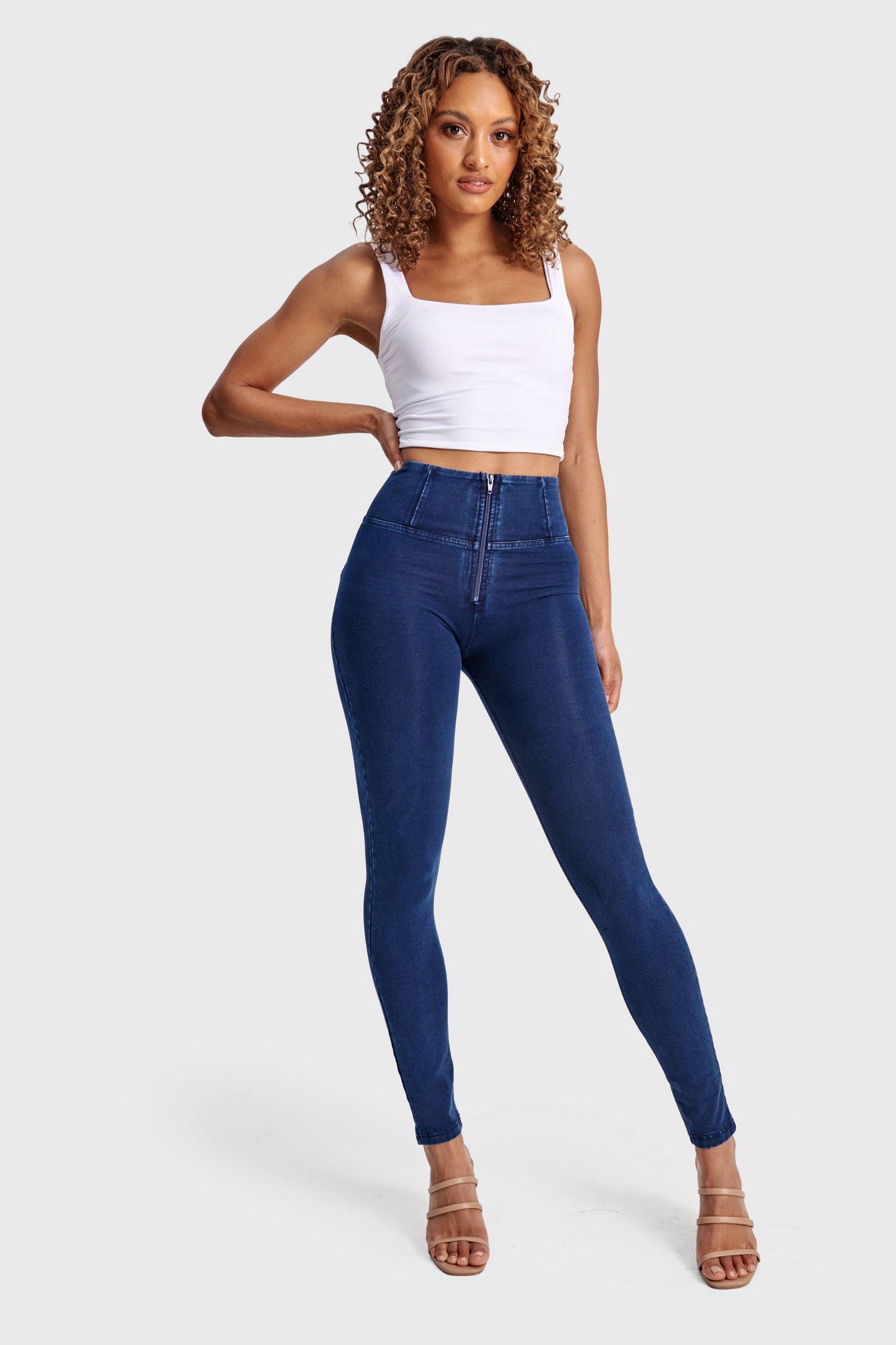 Freddy WR.UP® High Waist - Dark Denim - for kvinde - FREDDY WR.UP® - Pants