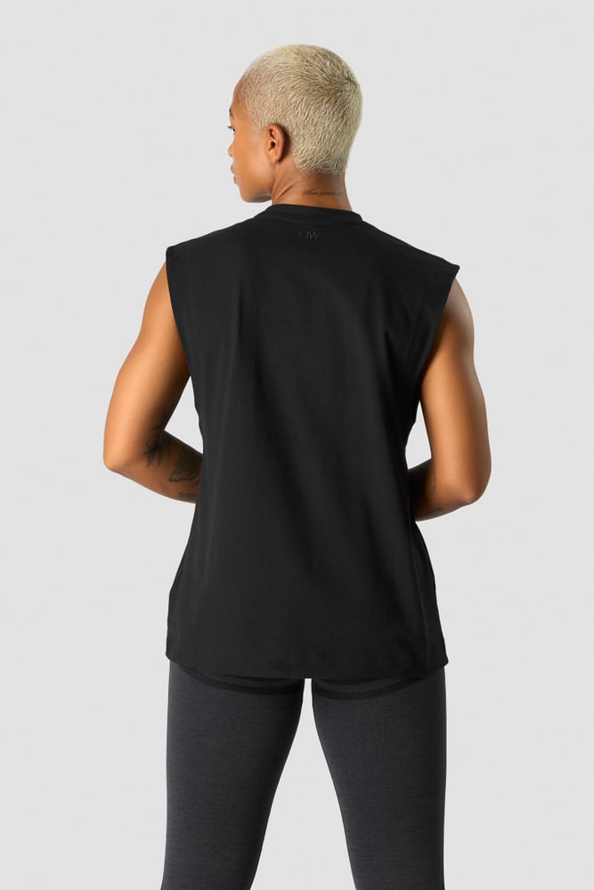 everyday cotton tank top black