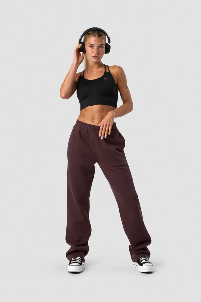 everyday straight leg sweatpants burgundy