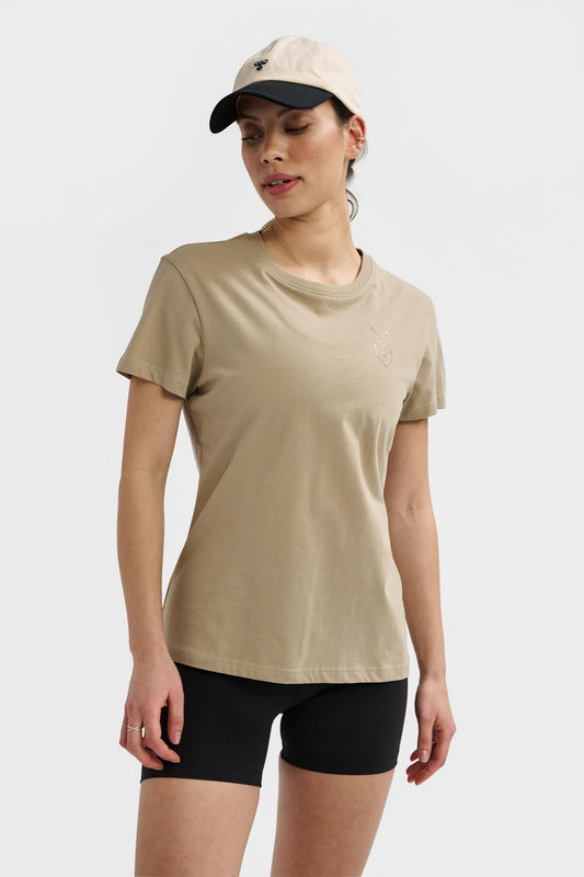 HUMMEL - Hmlactive Co Tee S/s Woman - Crockery