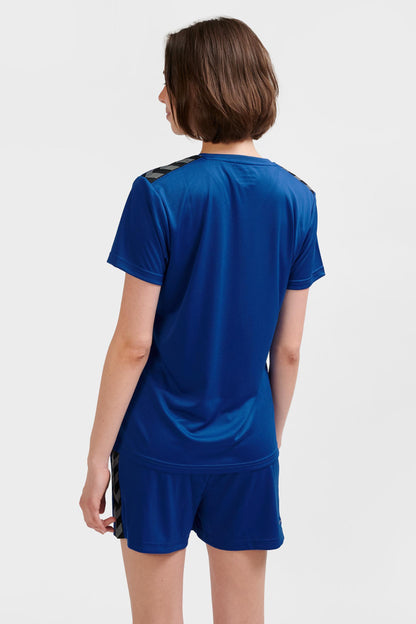 HUMMEL - Hmlauthentic Pl Jersey S/s Woman - True Blue