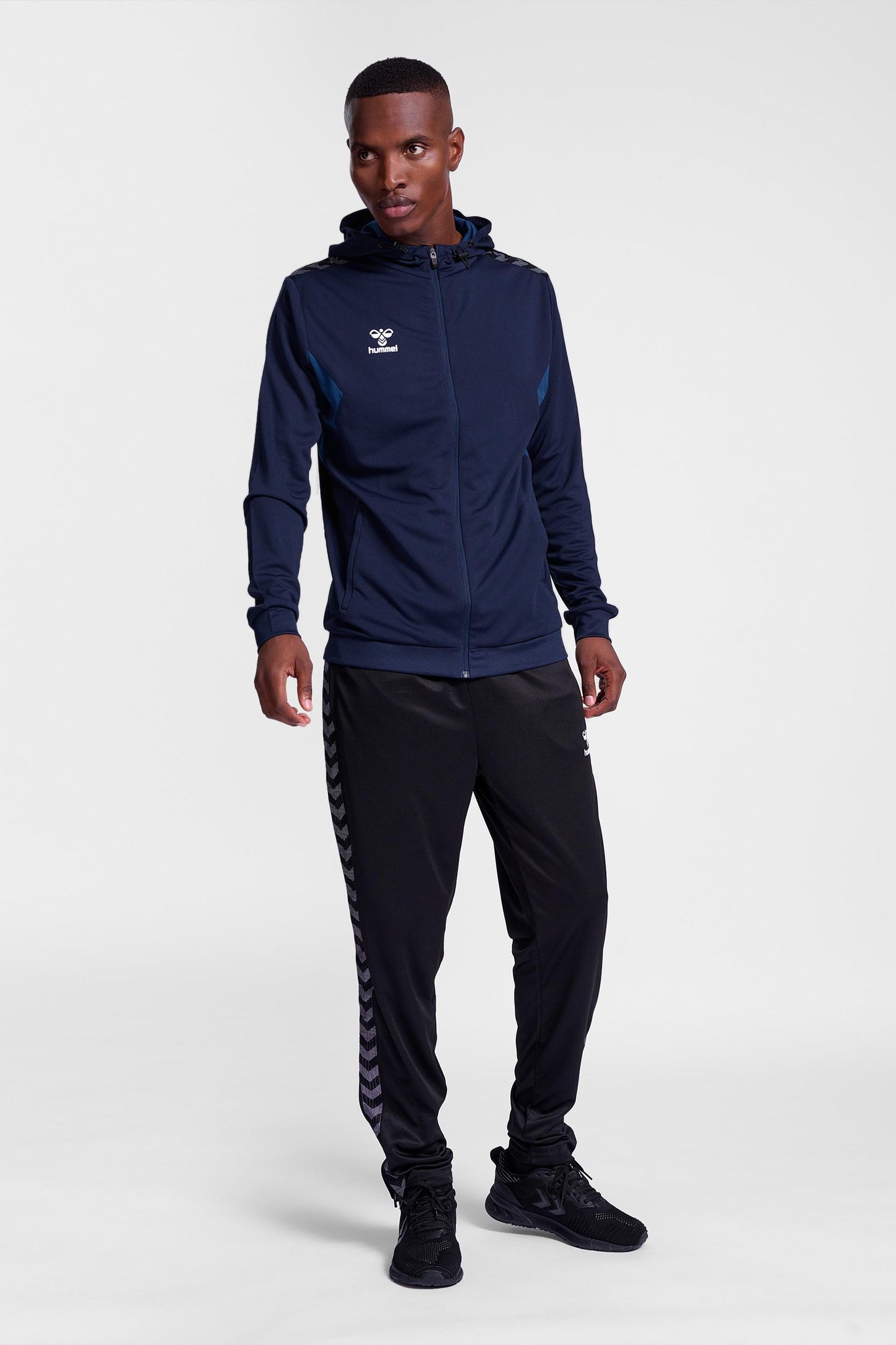 HUMMEL - Hmlauthentic Pl Zip Hoodie - Marine