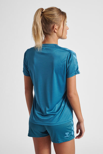 HUMMEL - Hmlcore Xk Poly Jersey S/s Woman - Blue Coral