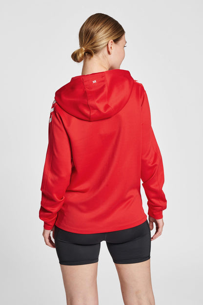 HUMMEL - Hmlcore Xk Poly Zip Hood Sweat Woma - True Red