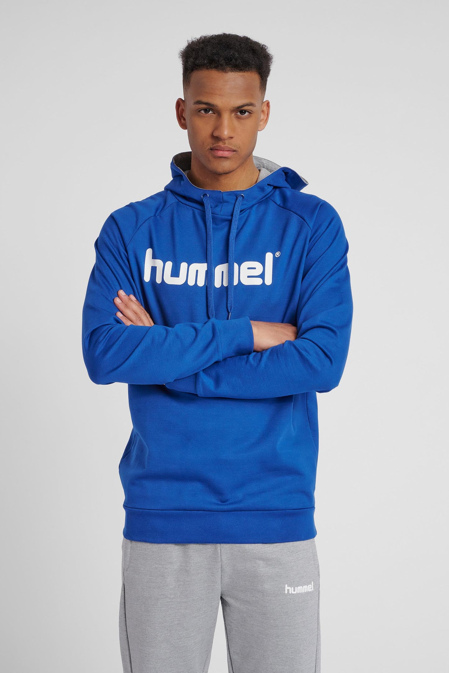 HUMMEL - Hmlgo Cotton Logo Hoodie - True Blue