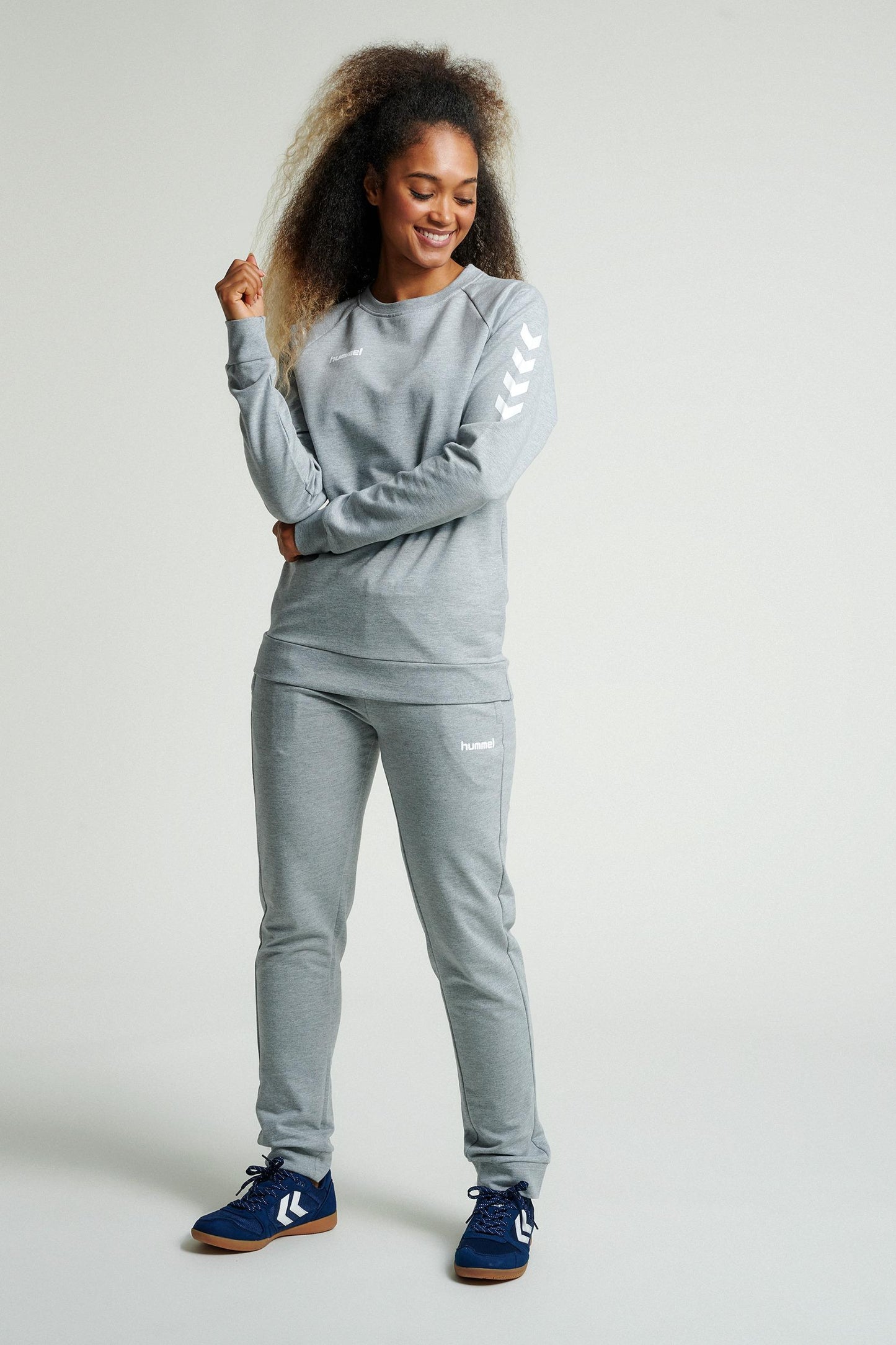 HUMMEL - Hmlgo Cotton Sweatshirt Woman - Grey Melange