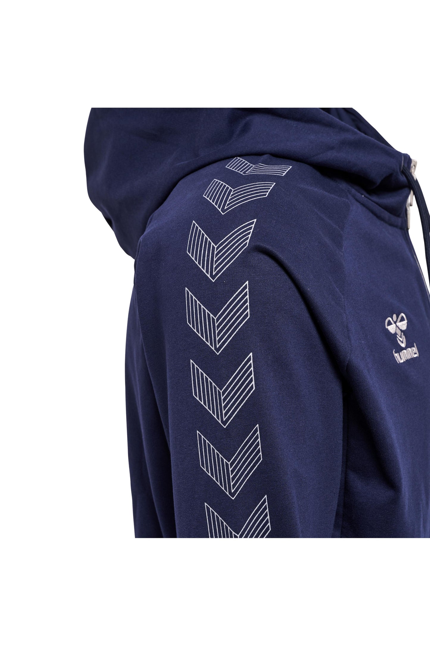 HUMMEL - Hmlmove Grid Cotton Zip Hoodie - Marine