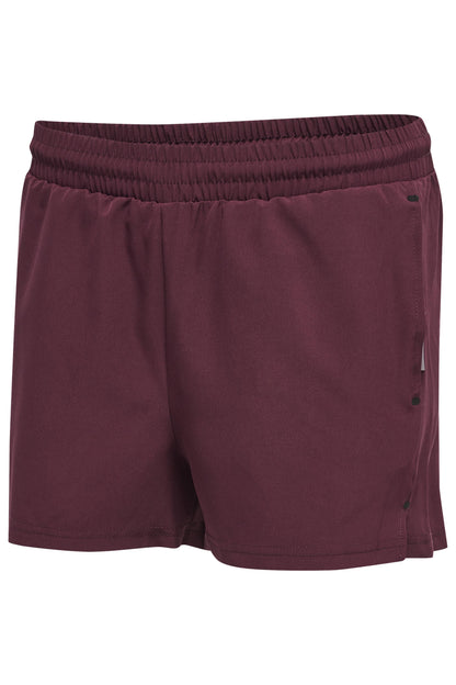 HUMMEL - Hmlmove Grid Woven Shorts Woman - Grape Wine