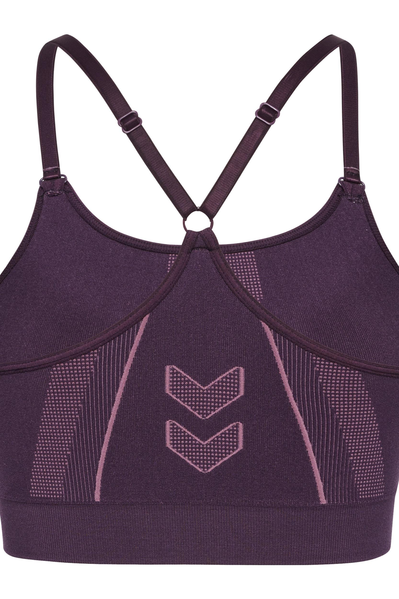 HUMMEL - Hmlmt Power Seamless Sports Bra - Plum Perfect