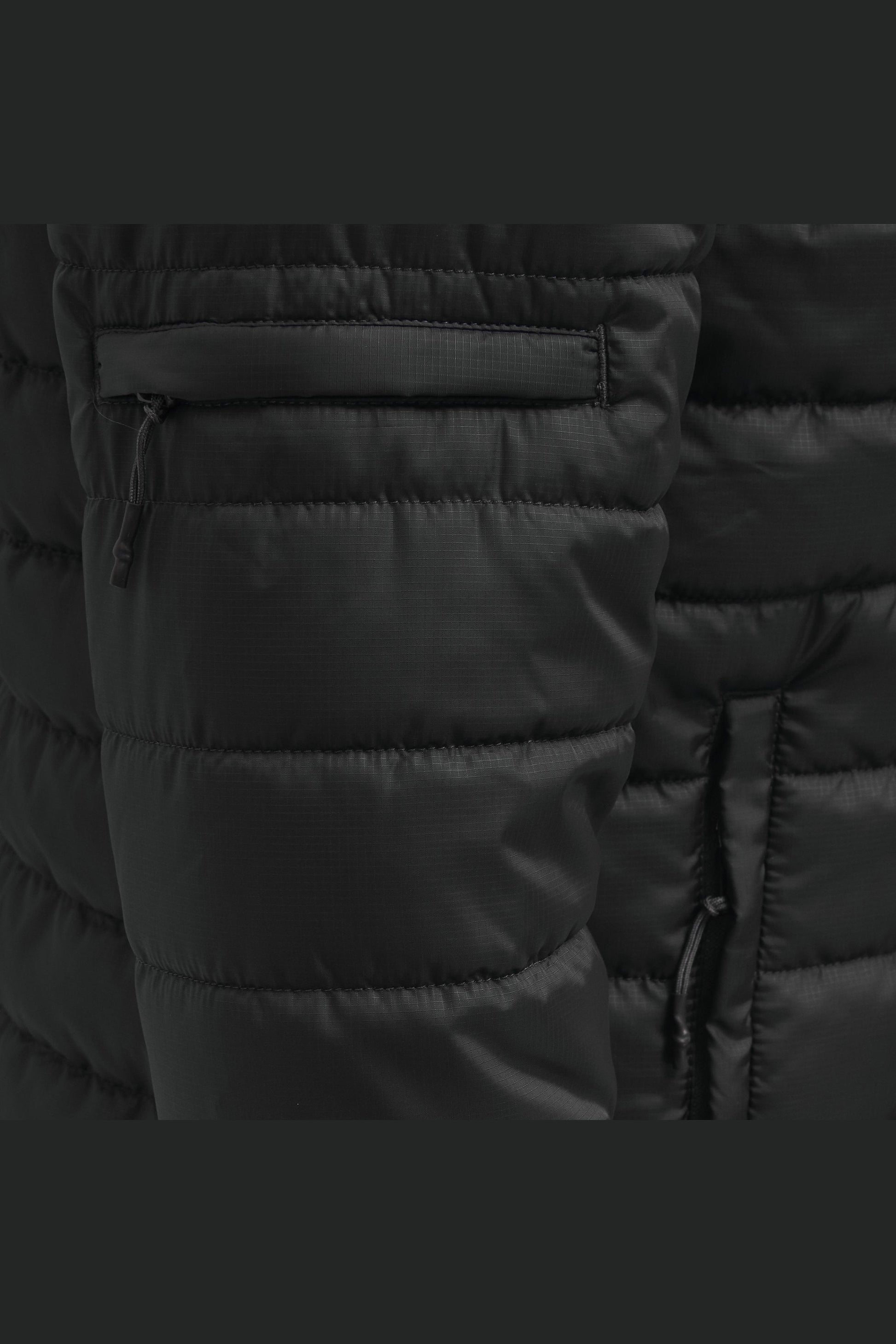 HUMMEL - Hmlnorth Quilted Hood Jacket - Black/asphalt