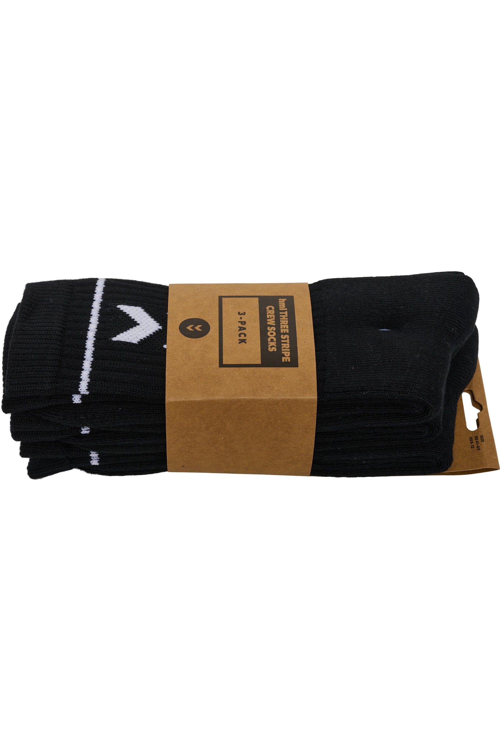 HUMMEL - Hmlstripe Crew 3-pack Socks - Black