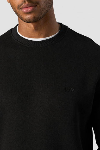 ICANIWILL - Everyday Crewneck Side Logo - Black