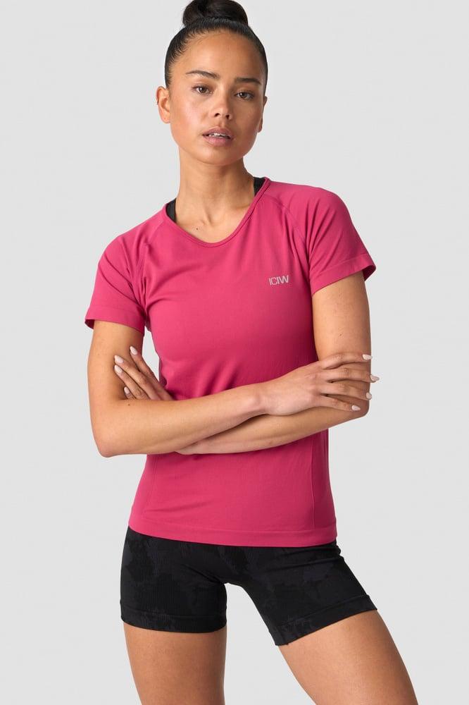 ICANIWILL - Everyday Seamless T-shirt - Dark Pink