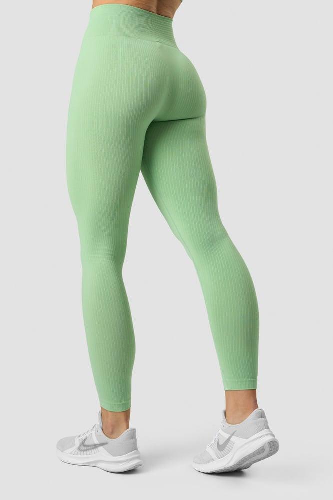 ICANIWILL - Ribbed Define Seamless Tights - Spring Green