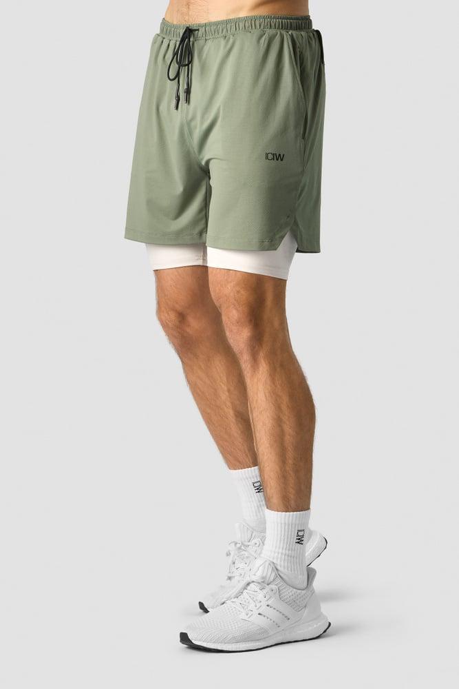 ICANIWILL - Stride 2-in-1 Shorts - Sea Green