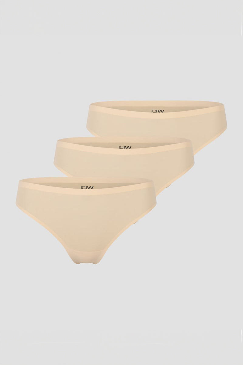 invisible thong 3-pack - for kvinde - ICANIWILL - Tilbehør