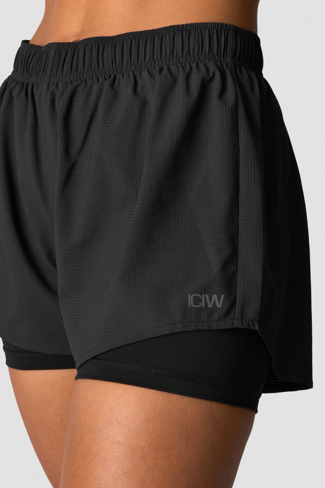 mirage 2-in-1 shorts wmn black