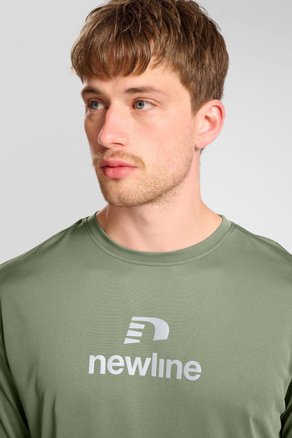 NEWLINE - Nwlbeat Ls Tee - Deep Lichen Green