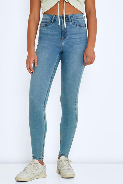 NOISY MAY - Callie Hw Skinny Jeans - Blue