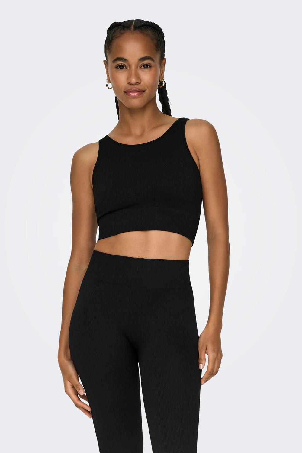 ONLYPLAY - Jaia Life Un Sl Seam Short Top - Black