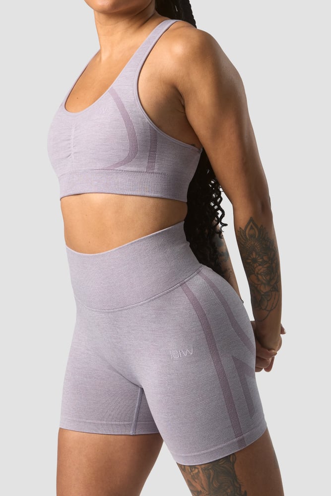 rush seamless sports bra lilac melange