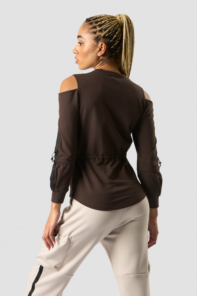 stance long sleeve wmn dark brown